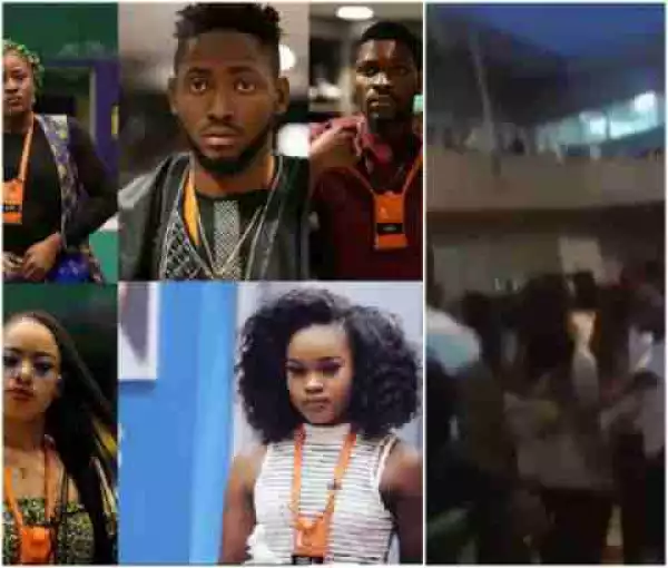 #BBNaija: Miracle, Tobi, Nina, Cee-C And Alex Arrive Nigeria (Videos)